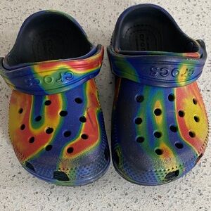 Toddler Tye Dye Crocs